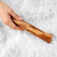 Jouets à mâcher pour chiens en laine brune écologique faits à la main ArtisRaw, modèle VD041, fabriqués au TN