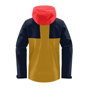 Top Ranking Men's Coated Long Thin Breathable Windproof <b>Rain</b> <b>Hooded</b> <b>Jacket</b> with Stand Collar and Front Logo - Product Image 5