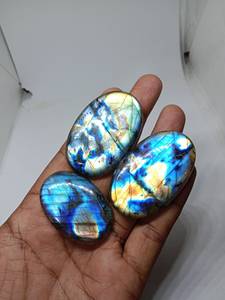 Cabochons de pierres précieuses de créateur en vrac Labradorite bleue Lot en gros naturel pour pendentif bijoux à bricoler soi-même accessoires mélange en forme de; 27243 - Product Image 5