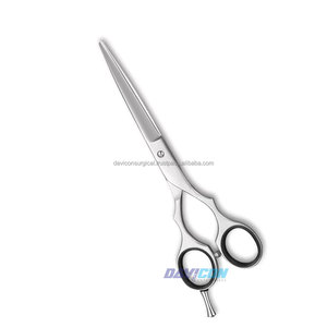 กรรไกรตัดผมซาลูน,กรรไกรตัดผมพร้อมแหวนสีดำ | ด้ามจับสะดวกสบายมาก - Product Image 2