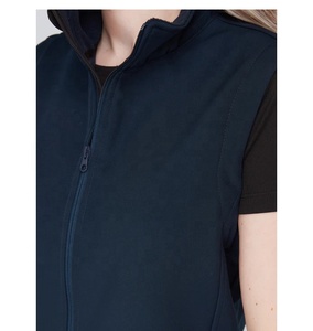 Gilet en polaire doux pour femmes, veste équestre d'extérieur sans manches avec logo personnalisé - Product Image 3