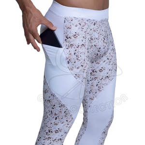 Mallas de entrenamiento de gimnasia para hombres, mallas de entrenamiento de secado rápido impresas con parches personalizados - Product Image 5