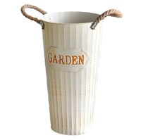 Maceta Ligera de Hierro Forjado a Mano, Ecológica, Moderna, Vintage, con Diseño Floral, para Colgar en el Jardín, Interiores y Exteriores