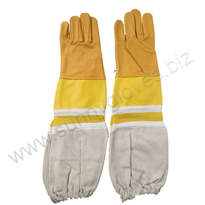 Gants de protection personnalisés à manches longues ventilées pour l'apiculture Gants d'apiculture en cuir de chèvre - Product Image 1