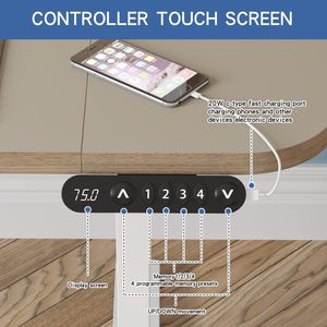 25 mm độ dày điện có thể điều chỉnh chiều cao bàn có thể điều chỉnh bảng đứng bàn ngồi để đứng với động cơ kép 2/3 giai đoạn lên thang máy - Product Image 2