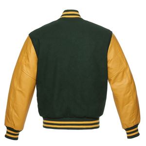 Sweat à capuche Letterman à 2 rayures multicolores pour hommes Veste universitaire en gros avec corps en laine CollegeBaseballjacket pour hommes - Product Image 3
