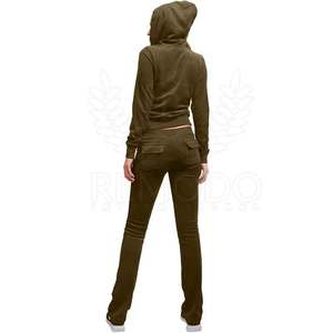 OEM ODM Service femmes velours survêtement mode femmes velours survêtement confortable à capuche et pantalon ensemble - Product Image 6