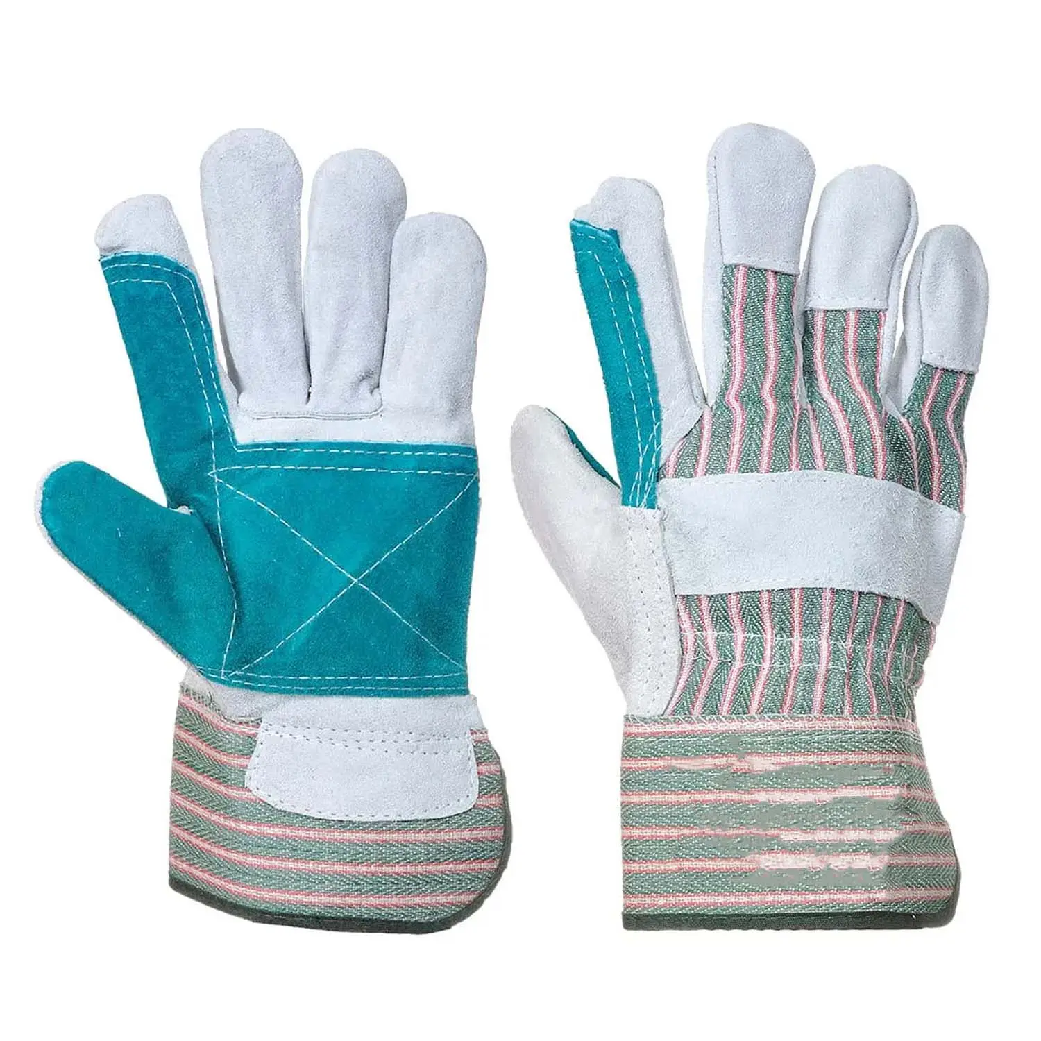 Высококачественная двойная перчатка-такелажная перчатка из натуральной кожи