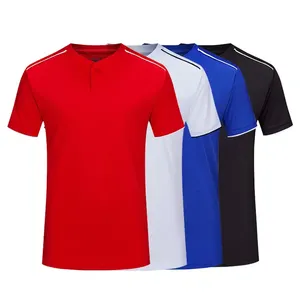 Camiseta de fútbol de secado rápido profesional de alta calidad para hombre OEM/ODM, camiseta de entrenamiento de estilo profesional con logotipo personalizado impreso para adultos - Product Image 1