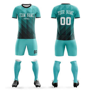 Servicio OEM de Camisetas de Fútbol Sublimadas Personalizadas para Marcas de Ropa Deportiva - Uniformes de Fútbol Cortos Estampados Unisex para Adultos de Marca Privada - Product Image 1