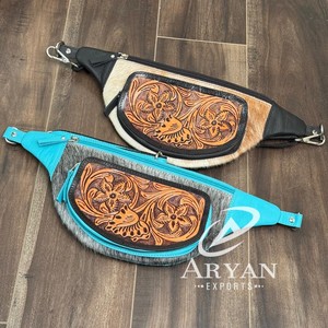 Women's Vintage <b>Small</b> Crossbody Waist <b>Bag</b> Trendy Hand Tooled Cowhide Leather <b>Bum</b> <b>Bag</b> Designer High Quality Chest <b>Bag</b> for Unisex - Product Image 1