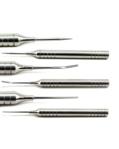 Juego de 3 Periotomos Manuales de Titanio AMIN, Raspadores Dentales de Acero Inoxidable Clase I, Certificación CE UA-9651, Levantador de Senos - Product Image 2