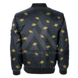Venta caliente diseño personalizado impresión completa sublimación personalizada chaqueta de bombardero para los hombres - Product Image 3