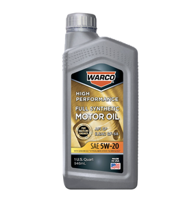 น้ำมันเครื่องสังเคราะห์แท้ WARCO ป้องกันการสึกหรอ SAE 5W-20 บรรจุ 6 ขวด ขนาด 1 ควอร์ต - Product Image 1