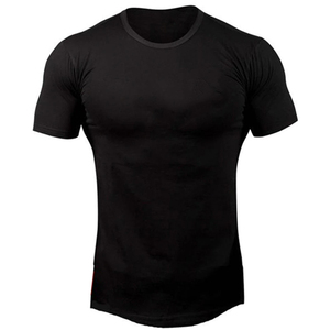 เสื้อยืดผ้าฝ้าย100% 2025โอเวอร์ไซส์สำหรับผู้ชายเสื้อยืดออกกำลังกายในยิมแบบว่างเปล่าสำหรับฤดูร้อน - Product Image 1