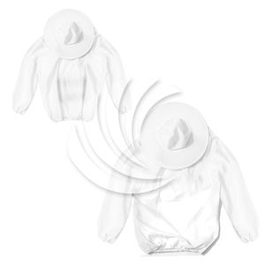 เสื้อแจ็คเก็ตผ้าฝ้ายสำหรับเลี้ยงผึ้งแบบมืออาชีพ ออกแบบเองได้ พร้อมบริการติดฉลากส่วนตัวและบริการ OEM - Product Image 3