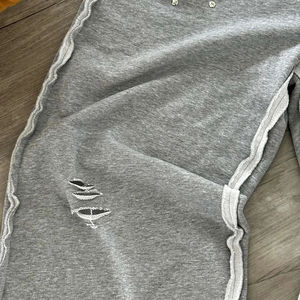 กางเกงทรงบานผ้าคอตตอนขนาดใหญ่ออกใหม่แบบปรับแต่งได้เอวล้างความทุกข์พร้อมแถบข้างกางเกงทำจากผ้าฝ้ายเฮฟวี่เวทสไตล์ยอดนิยม - Product Image 6