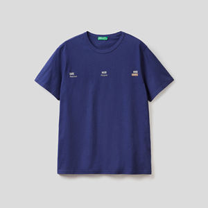 Camisetas de algodón 100% de marca personalizada para hombre, alta calidad, 240gsm, bajo MOQ, impresión digital, talla grande, diseño liso - Product Image 4