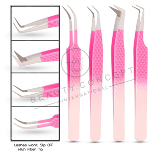 Lot de 4 pinces à épiler en acier inoxydable de la plus haute qualité, meilleur fournisseur, service OEM, pour les soins personnels, par Beauty Concept International - Product Image 5