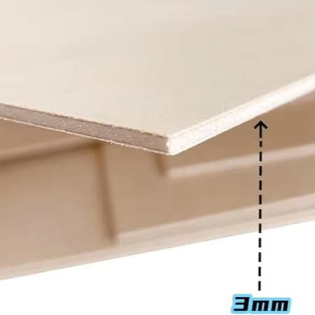 Modern Design 18mm Thick DD Grade Rubber Core Waterproof Load-Bearing Birch Plywood Decking for Villas Hotels E0 Formaldehyde