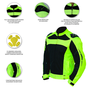 Chaqueta de Motociclismo Impermeable y Transpirable para Hombre, Talla Grande, Resistente al Viento, de Alta Calidad, Anti-UV, de Secado Rápido - Product Image 5