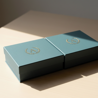 Boîte à bijoux rigide carrée de haute qualité avec impression de logo personnalisé Emballage en papier écologique pour montres et petits cadeaux