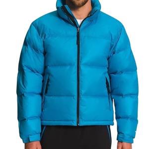 Chaqueta de Hombre para Exteriores |   Chaqueta Acolchada Ligera, Transpirable y Resistente al Agua |   Abrigo Acolchado Cortavientos de Color Sólido con Forro de Algodón - Product Image 3