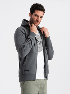 Unisex Polyester/Cotton Custom Printed Zipper-Up Hoodies Autumn 300g <b>Thick</b> <b>Fleece</b> Regular Fit High Quality OEM Service - Product Image 3