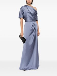 Robe de soirée en mousseline de soie à demi-manches A-Line pour adultes respirante et antistatique pour les fêtes de club décontractées et les tenues de boîte de nuit - Product Image 3