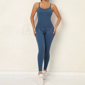 Mono de entrenamiento transpirable para mujer Yoga Gym Fitness One Piece Activewear Suit para la venta En stock - Product Image 3