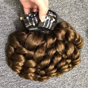 Venta de cinta en cabello humano virgen Remy liso natural para color para mujeres de extensiones de cabello vietnamitas - Product Image 1