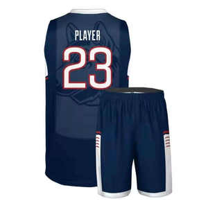 Uniforme de basket-ball pour hommes sur mesure de haute qualité, taille plus, respirant, anti-UV, vêtements d'équipe avec logo brodé, ensembles imprimés à séchage rapide - Product Image 2