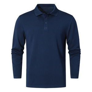 Polo de Manga Larga para Hombre, 100% Algodón, Transpirable, de Alta Calidad, Increíble para Hombre - Product Image 1