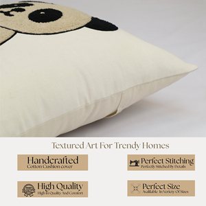 Funda de Cojín Decorativa de Panda de Dibujos Animados, Tejida a Mano, Portátil, para Habitación Infantil, Guardería, Sofá y Decoración del Hogar - Product Image 3