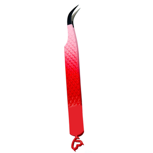 Vente en gros d'outils de maquillage de haute qualité Embouts en fibre Poignée parfaite Pince à cils durable en acier inoxydable 10mm Pince à cils - Product Image 2