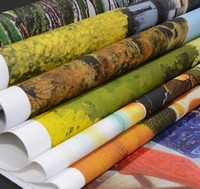 Rouleau de toile imprimable jet d'encre 100% coton 380 g/m², toile d'impression numérique grand format vierge pour affiche