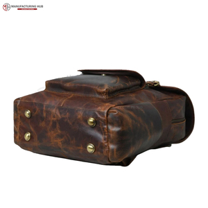 Mochila de Moda a Precio Económico al por Mayor en Existencia, Bolso de Hombro de Cuero, Mochila de Uso Diario, Mochila Personalizada de Moda Vintage de Cuero Genuino - Product Image 5