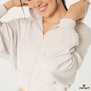 Custom Logo Front Streetwear Women's Knitted Short Crop <b>Hoodie</b> Pullover <b>Gym</b> Casual - Product Image 6