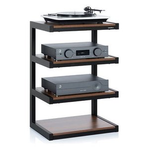 Móvil HI FI ESSE HiFi Walnut e Black (60cm) NORESSHIFWN - Product Image 3