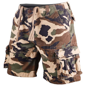 Servicio OEM al por mayor, Nueva llegada, Pantalones cortos cargo para hombre 100% algodón, con cierre de cremallera, estilo urbano de tiro medio-alto, color liso, marca privada - Product Image 1