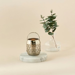 Lanterne de tombe en aluminium avec motif de feuilles Couleurs personnalisées Intérieur et extérieur Décoration de maison et de jardin Design classique éclair - Product Image 4