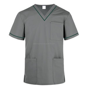 Women's Stretch Spandex <b>Scrubs</b> Suit <b>Top</b> Selling Nurses Hospital Uniforms Nursing <b>Scrubs</b> Uniforms Sets - Product Image 6