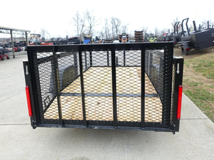 Remorque utilitaire 5x10 pieds à queue de pie, côtés grillagés de 2 pieds, essieu 3500 lb, pour équipement de jardinage et aménagement paysager, à vendre - Product Image 6