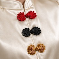 Kancing Ikat Katak Cina Buatan Tangan Khusus, Penutup Baju Qipao Cheongsam Tradisional untuk Menjahit Sulaman