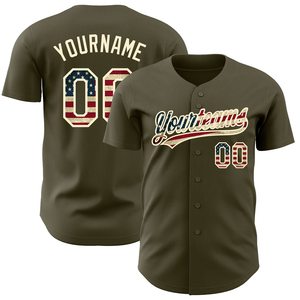 Jersey de béisbol verde para adultos Jerseys de sublimación de softbol de desgaste personalizado - Product Image 2