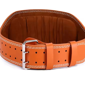 เข็มขัดยกน้ำหนักหนังวัวเข็มขัดพยุงเอวสำหรับเล่นฟิตเนสฟิตเนสออกกำลังกาย - Product Image 5