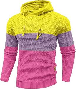 Sudaderas Casuales de Invierno para Hombre, Color Sólido, 100% Algodón, Transpirables, Ecológicas, de Secado Rápido, Corte Regular, Diseño con Bolsillo, Alta Calidad - Product Image 1