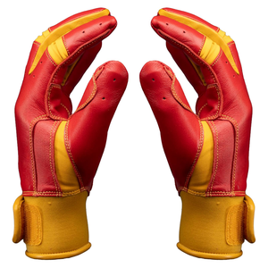 Custom Cowhide Leather Durable Lightweight Baseball & Softball Batting Gloves with Adjustable Strap Cuff and Ambidextrous Design - Product Image 6