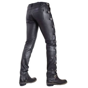 Pantalones de Cuero Personalizados para Hombre de Primera Calidad, Cómodos, Estilo Casual Urbano, Diseños Únicos - Venta al por Mayor Directa de Fábrica - Product Image 4
