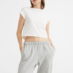 Nueva camiseta para mujer, ropa deportiva activa, camisetas de primavera, camisetas holgadas ajustadas de talla grande para mujer, camisetas recortadas para mujer, camisetas - Product Image 1